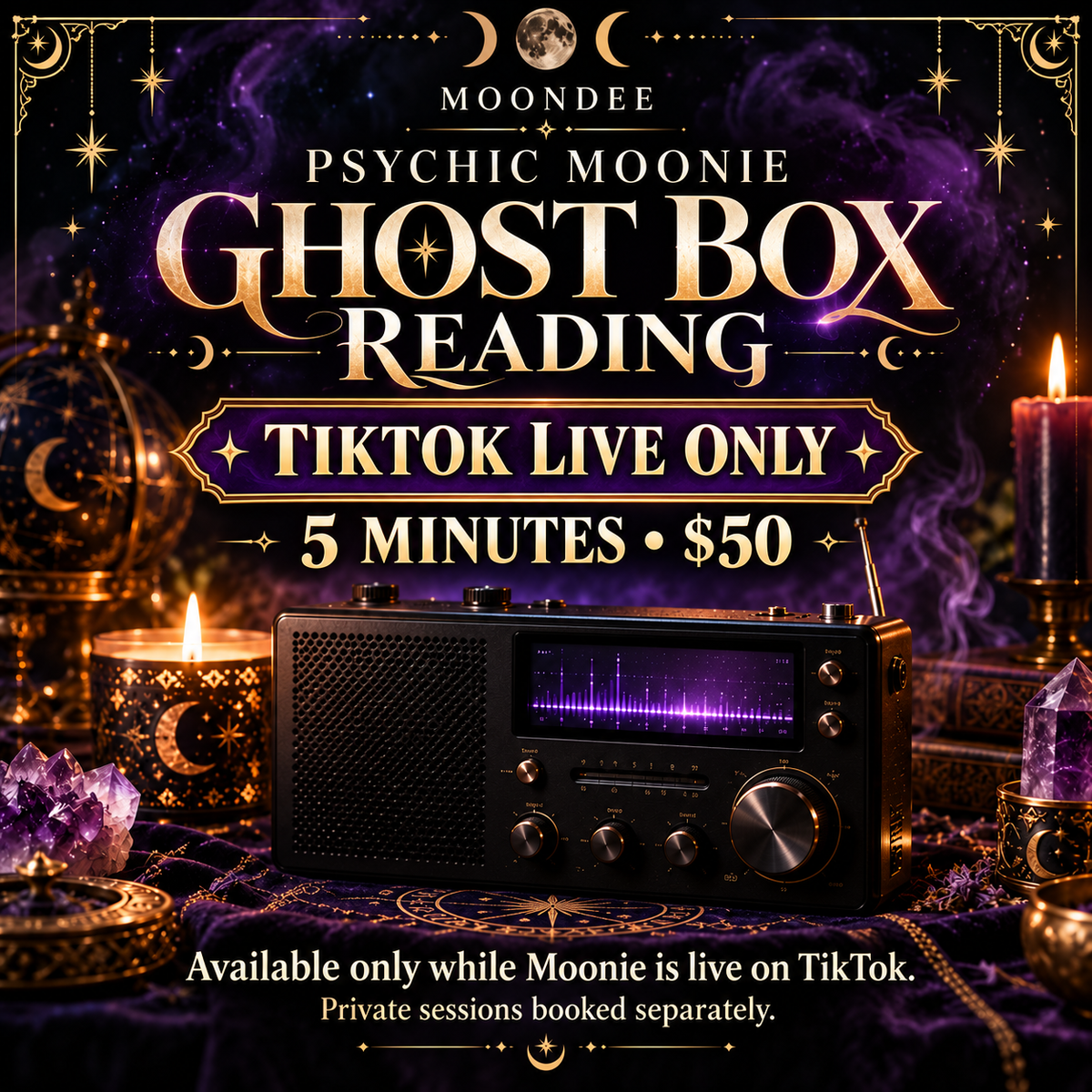Live 5 min Ghost Box Reading on TikTok