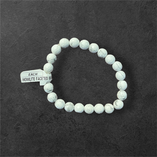 Howlite, Faceted