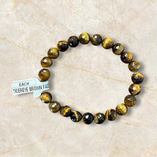 Tigers Eye, Faceted