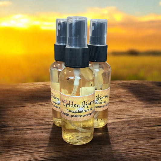 Golden karma metaphysical spray