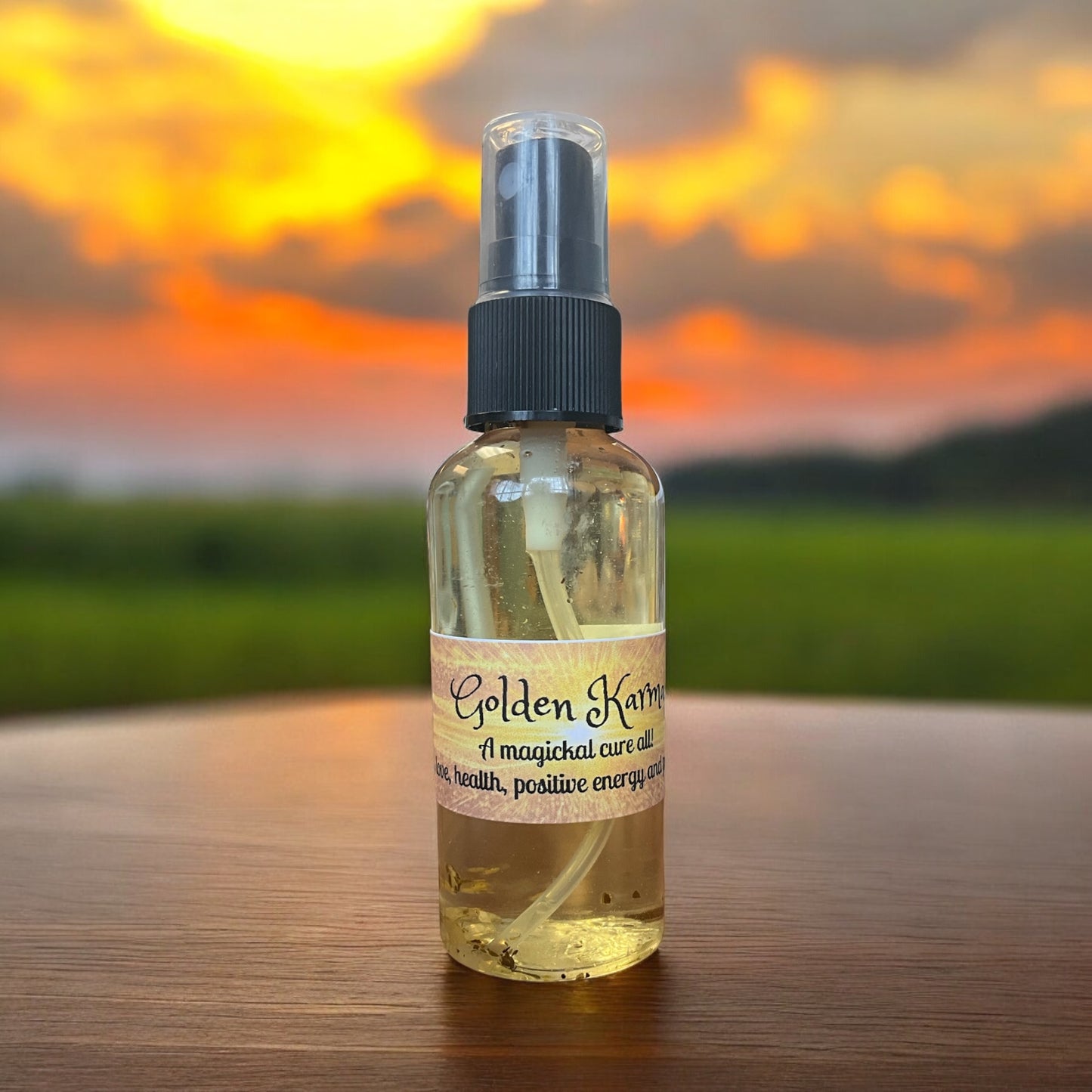 Golden karma metaphysical spray